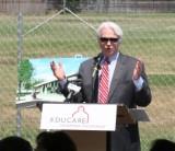 Dr. John Porter, Superintendent of Franklin-McKinley School District, speaks at the Educare groundbreaking ceremony.